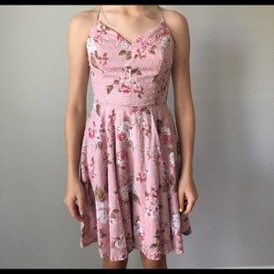 Semi formal dress with a Lace back